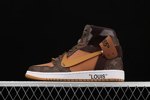 All Categories Air Jordan Jordan Series Basketball Shoes Air Jordan 1 High Air Jordan 1 AJ1 Joe 1 Donkey Brand Co-branded Customized Model #With Presbyopia Suitcase Made of Leather Exclusive Logo Covered Shoe Body Very High Style